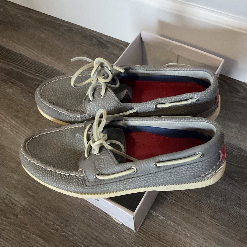 Casual Men’s Gray Sperry Top Slider Boat Shoes